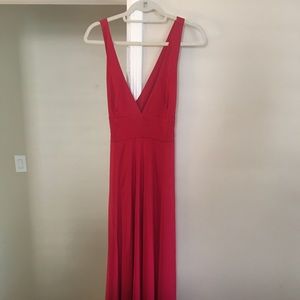 Red gown